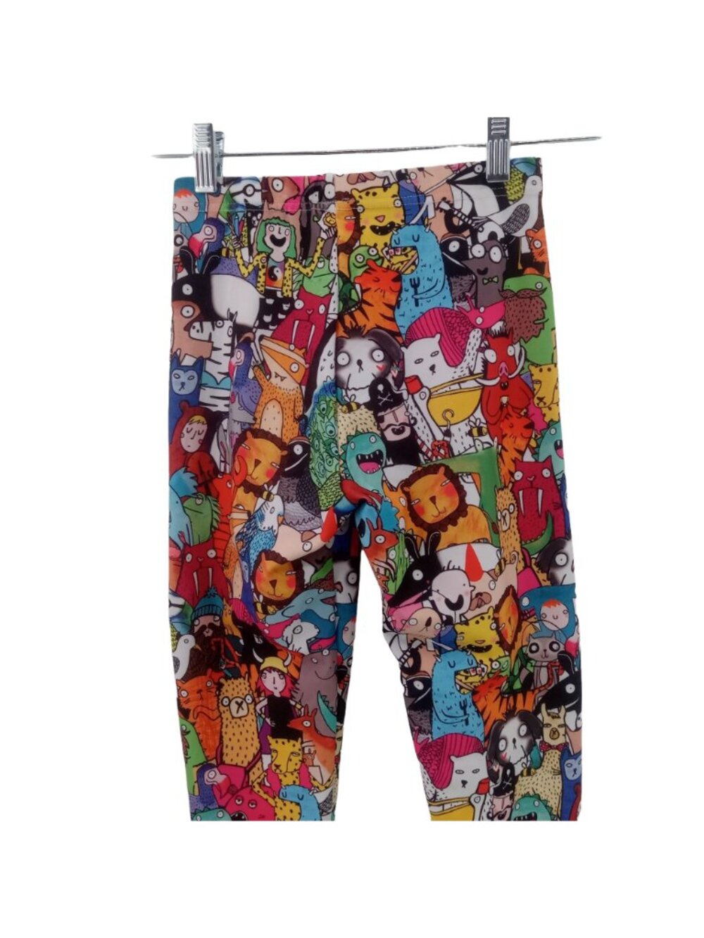 Katie Abey All Over Cat Cartoon Animal Print Leggings XS Weird Wonderful Monster - Picture 6 of 7